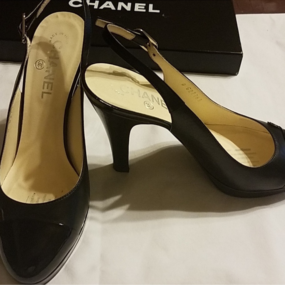 Chanel slingback pumps